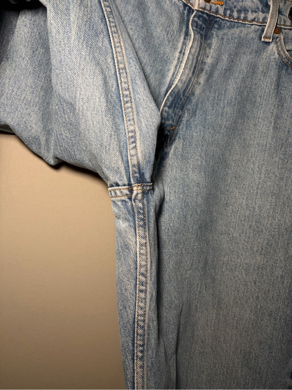 Vintage 1996 Levi’s 521 Tapered Fit Leg Size 18 Long Light Wash Made in USA VTG - Picture 4 of 16